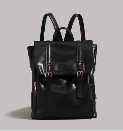 Leather Large Capacity Computer Backpack