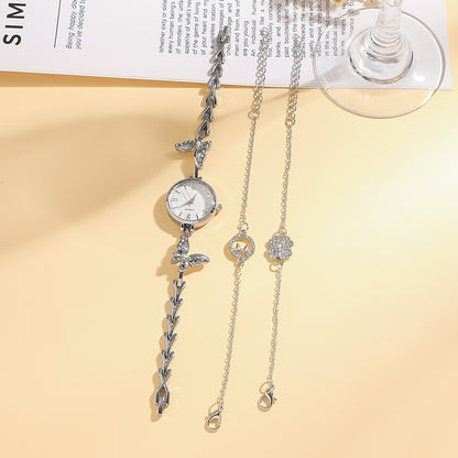 Traje de pulsera temperamental estilo Mori de diamantes