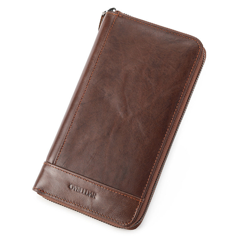 Top Layer Cowhide Men's Wallet Large Capacity Multifunctional