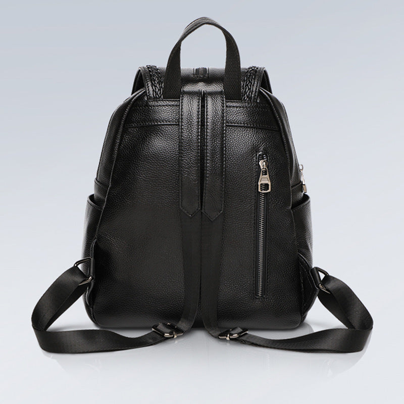 Street Trend Leather Women's Backpack