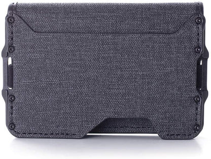 Nueva cartera de aleación de aluminio para exteriores con cepillo antirrobo RFID para hombre