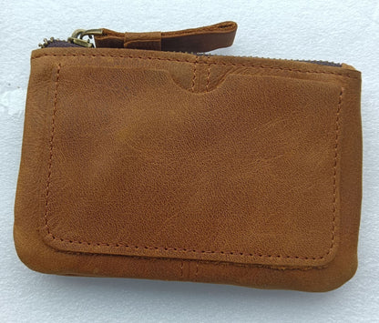 Monedero retro de cuero de Caballo Loco para hombre