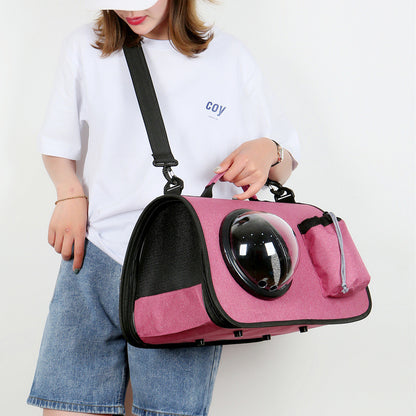 Bolsa portátil para gatos, bolsa cruzada portátil para exteriores para mascotas