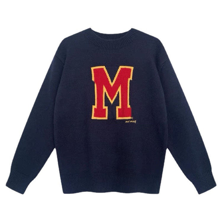 Letter Pullover Sweater For Women
