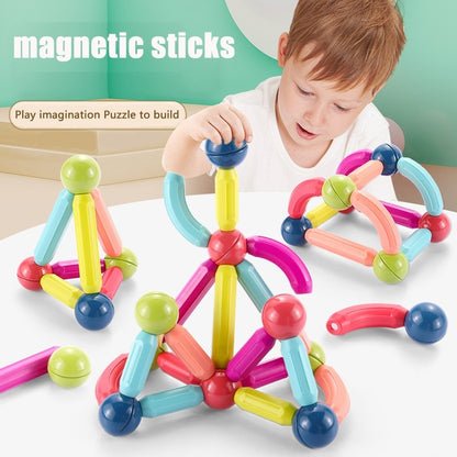 Große Größe DIY Magnetische Bau Set Frühen Lernen Konstruktor Vielzahl Magnetische Stange Bausteine ​​Für Kinder Spielzeug Geschenk