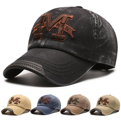 Gorra de béisbol de mezclilla lavada americana para pareja, primavera y otoño
