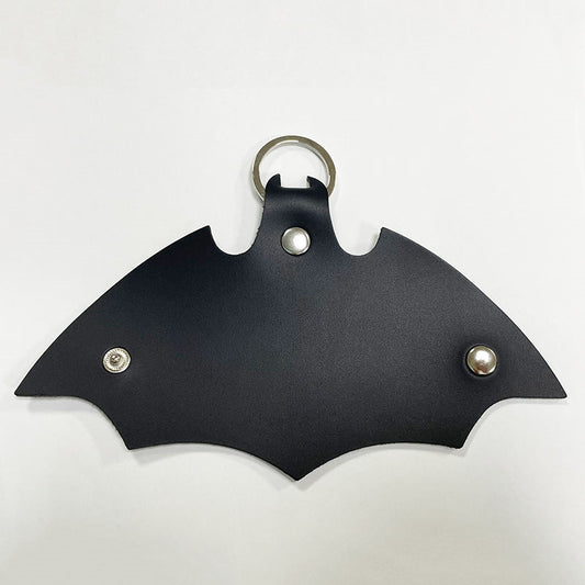 Punk Leather Car Key Ring Package Pendant Protective Case