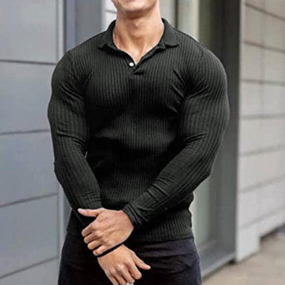 Men's New Fitness T-shirt Long Sleeve Casual Sports Fit