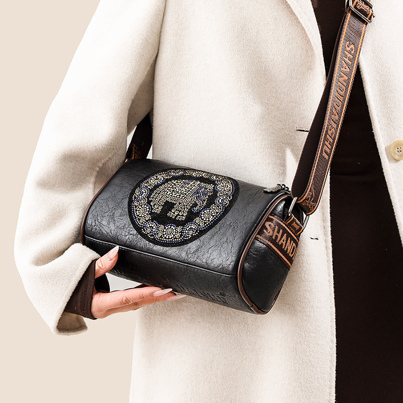 Colored Diamond Shoulder Bag