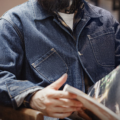 Mode Persönlichkeit Retro Denim Jacke Mantel