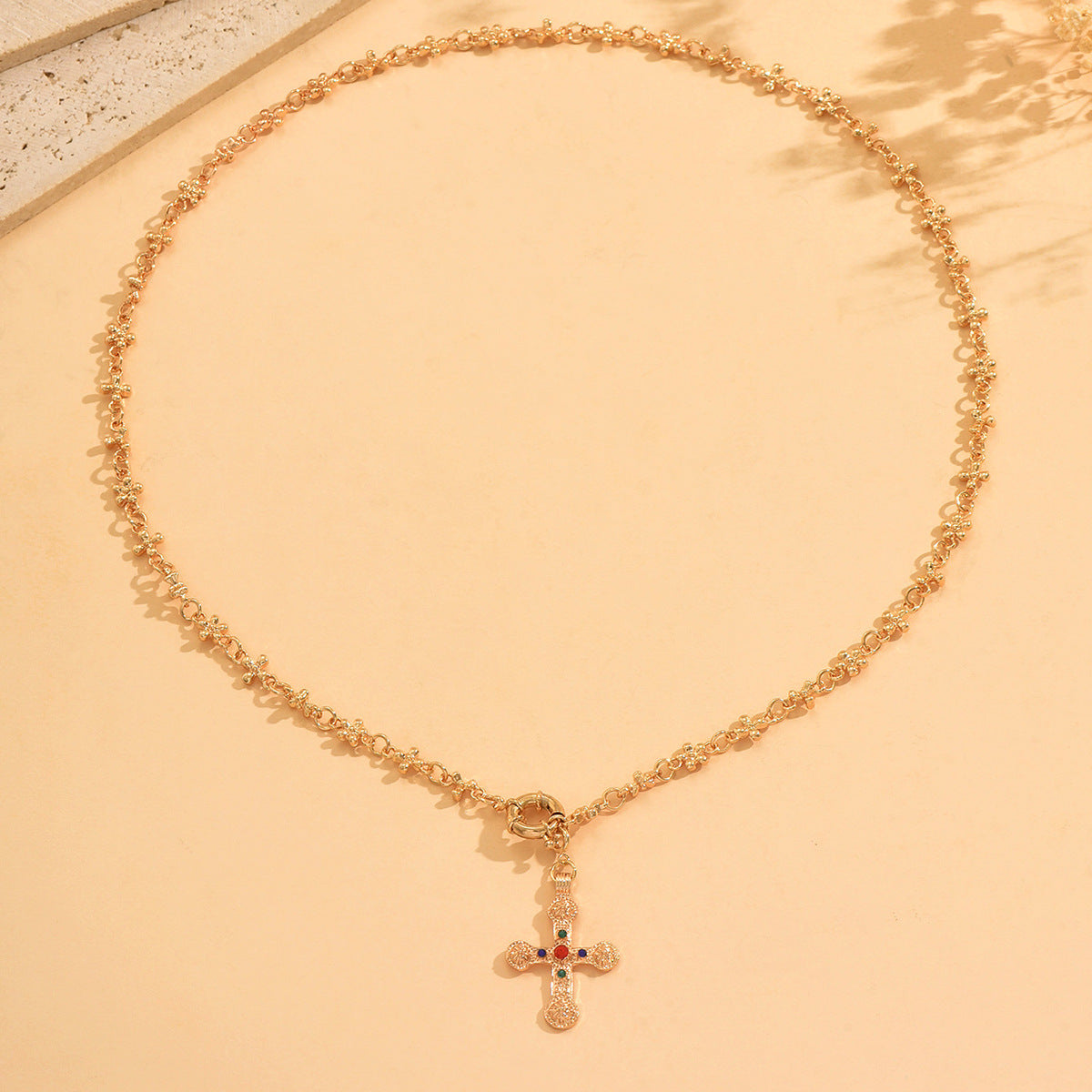 Traje de collar en forma de Y con diamantes de imitación personalizado