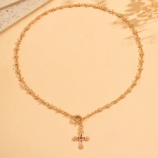 Traje de collar en forma de Y con diamantes de imitación personalizado