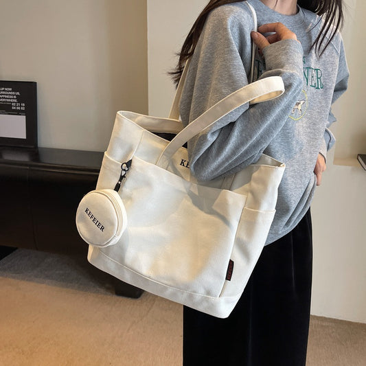 Canvas Shoulder Leisure Tote Bag