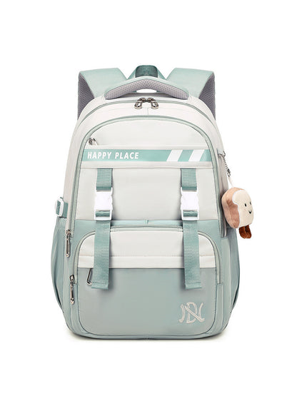 Mochila escolar minimalista de estilo preppy resistente a las manchas