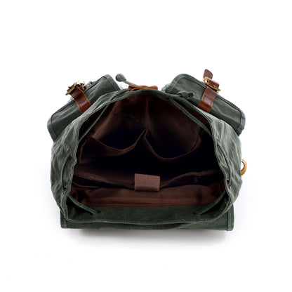 Mochila retro de lona para viajes al aire libre y ocio