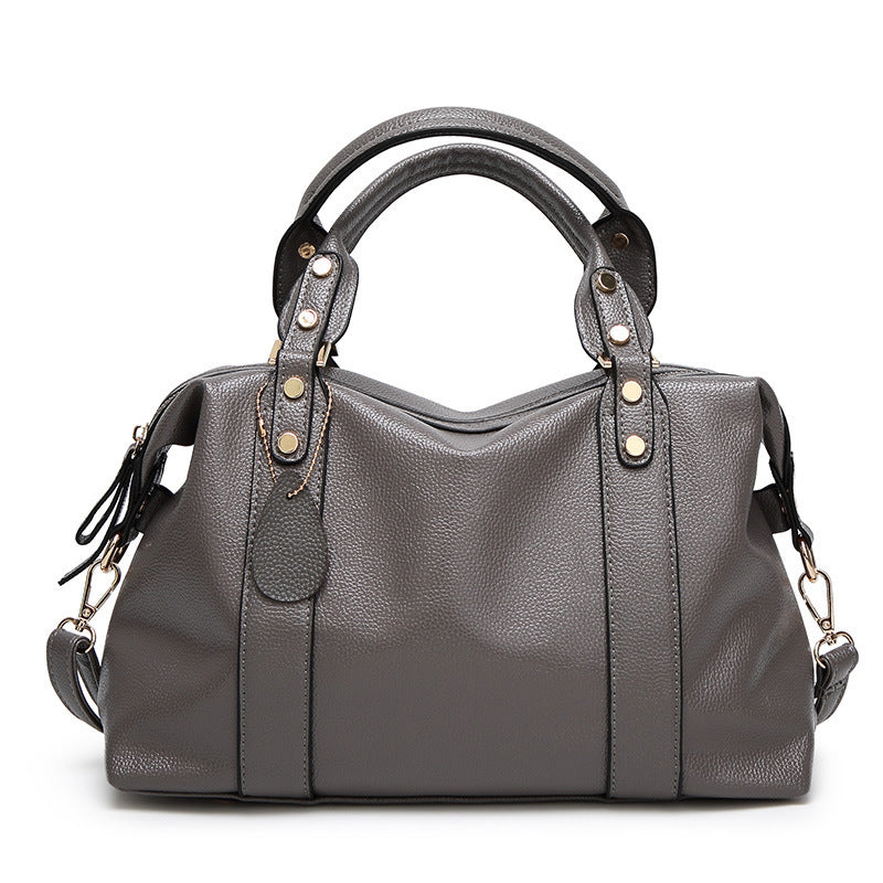 Boston Leather Shoulder Bag