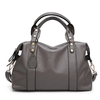 Bolso de hombro de cuero Boston