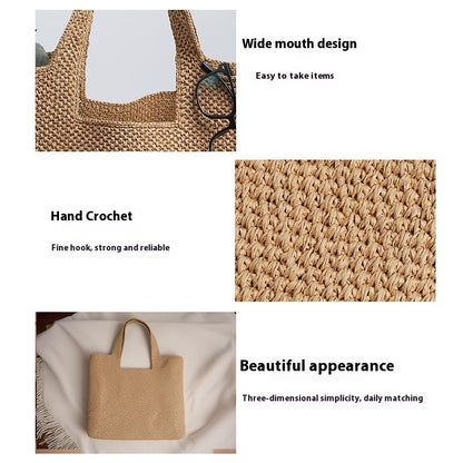 Bolsa tejida de paja para las fiestas