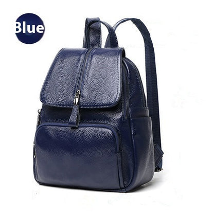 Street Trend Leather Women's Backpack
