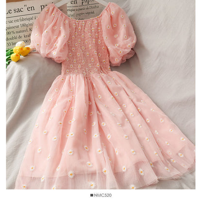 Damenkleider, Sommer, V-Ausschnitt, Blumendruck, Boho-Strandkleid
