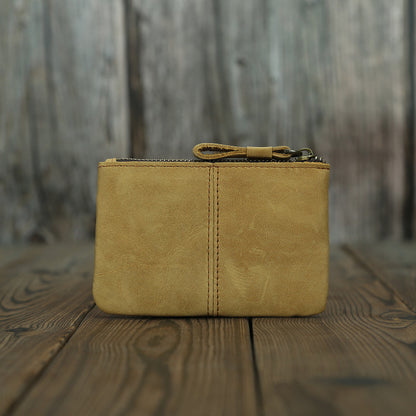 Monedero retro de cuero de Caballo Loco para hombre