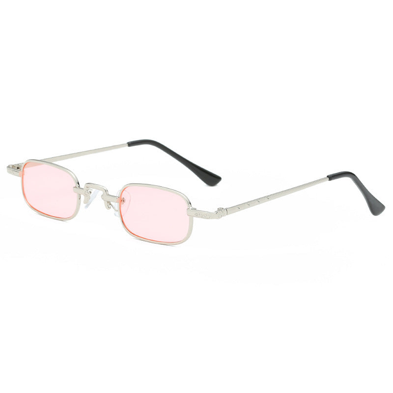 Square small frame men and women sunglasses