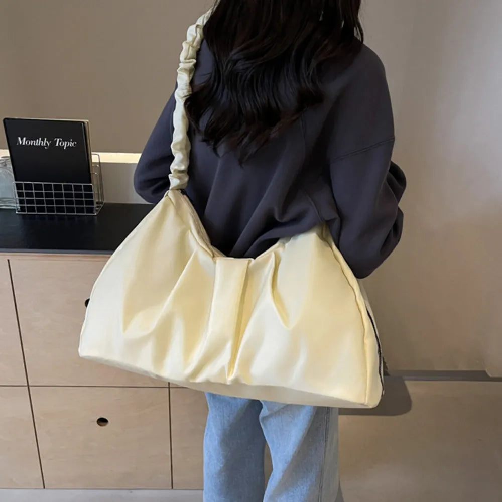Ruched Elegance Tote