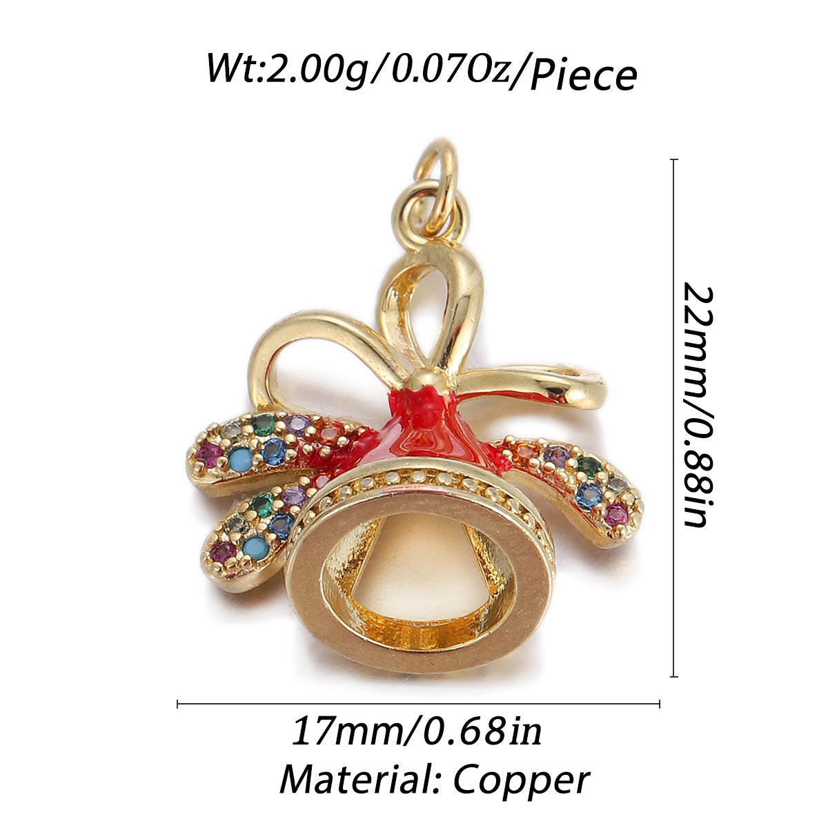 Love Drop Oil Pendant Micro-inlaid Diy Bracelet Necklace Accessories