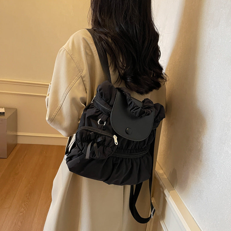 Pleated Backpack