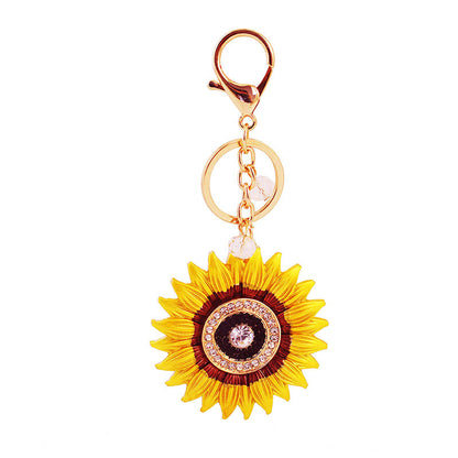 Accesorios para llaveros con forma de girasol