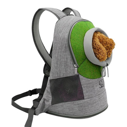 Mochila portátil y transpirable para mascotas, ideal para el hombro, para perros y gatos.