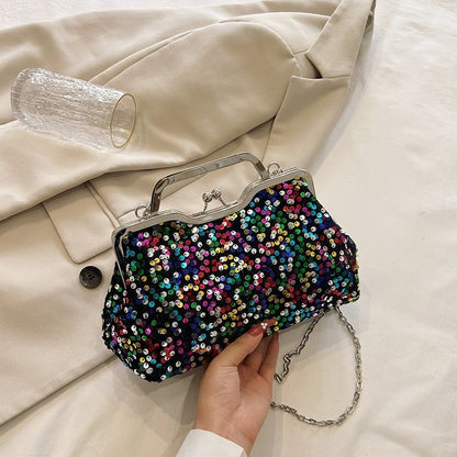 Bolso de noche con lentejuelas de moda