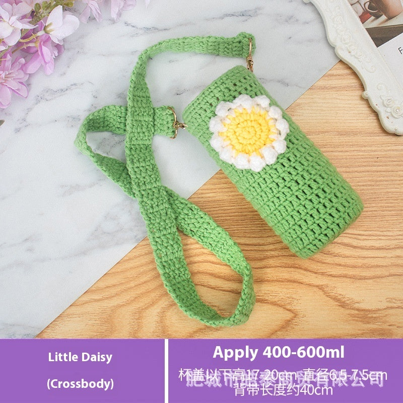Cup Cover Crossbody Long Strap Vacuum Cup Glass Universal