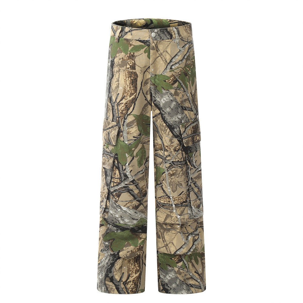 Jungle Camouflage Cargo Pants Men Fashion Brands Niche - BAGMODA