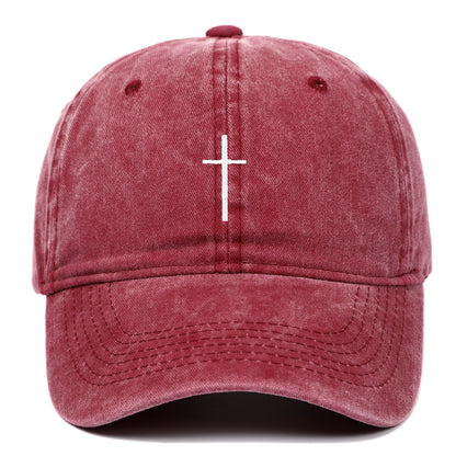 Gorra de béisbol con visera bordada en cruz y letras para el sol