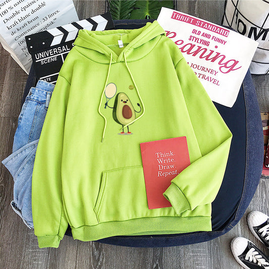 Sweatshirt Top Avocado Pattern Hoodie Couple Shirt