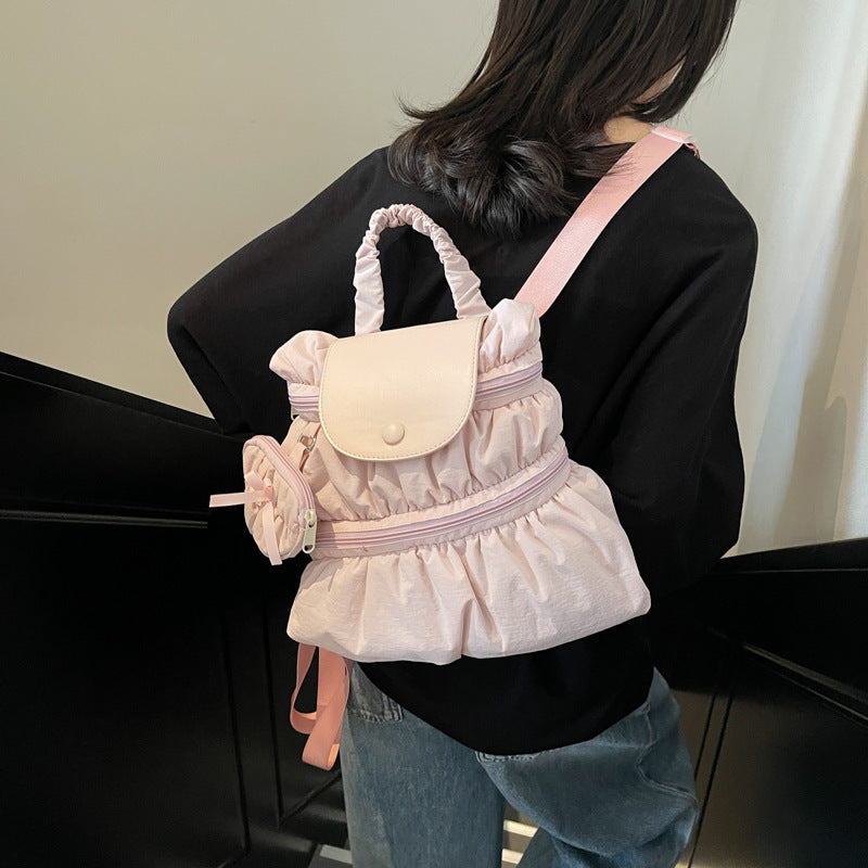 Pleated Backpack