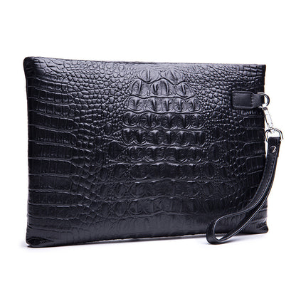 Bolso de negocios de piel de vacuno de gran capacidad para hombre