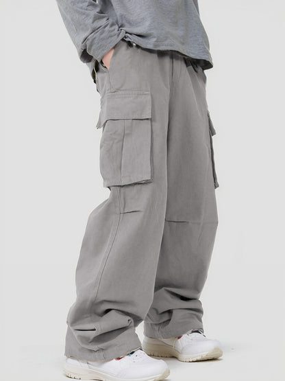 Loose Straight Track Pants Men - BAGMODA