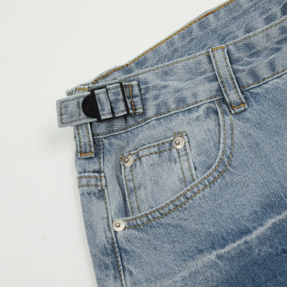 Fashion Gradient Denim Straight - leg Pants Men - BAGMODA
