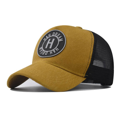 Gorra de béisbol bordada, gorra vieja lavada con visera