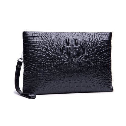Bolso de negocios de piel de vacuno de gran capacidad para hombre