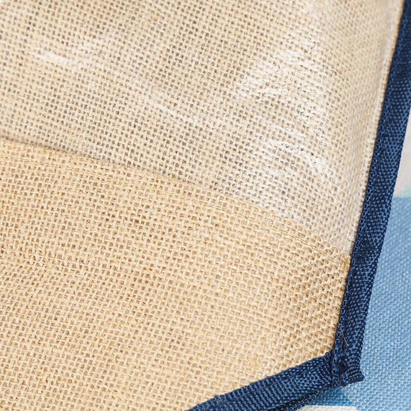 Super Large Beach Bag Waterproof Rubberized Coarse jute bag shopping portable linen bag