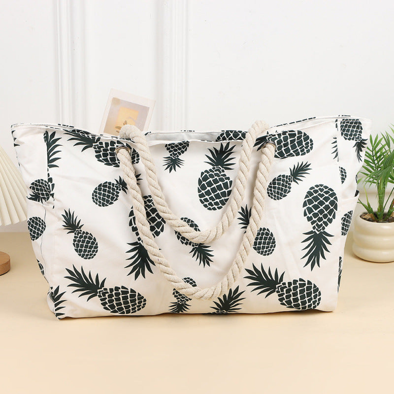 Tragbare Strandtasche aus Segeltuch