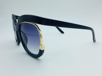 Gafas de sol voladoras para mujer, montura media de ojo de gato para mujer