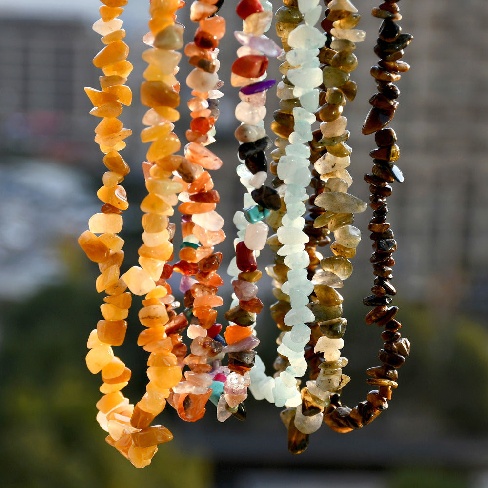 Vacation Style Color Crystal Necklace For Women