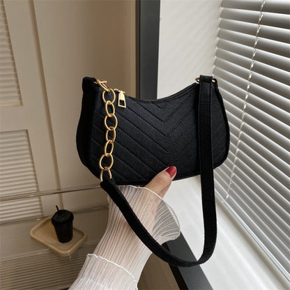 Bolso bandolera sencillo de moda, bolso de hombro de gran capacidad.