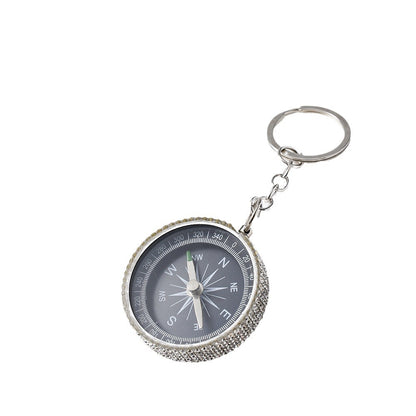 Mini llavero con brújula de aleación de aluminio Diamond G44-2 para exteriores