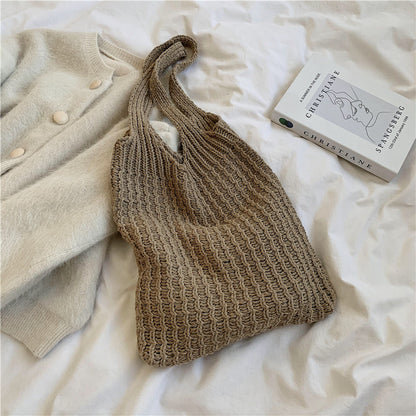 Bolso de hombro para mujer, bolso de compras de mano con diseño artístico