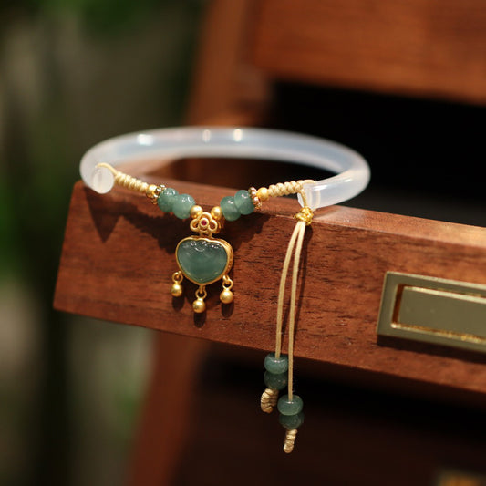 Fashion Personality Natural Agate Half Bracelet Women